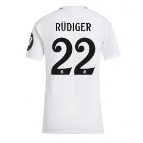 Real Madrid Antonio Rudiger #22 Replika Hjemmebanetrøje Dame 2024-25 Kortærmet